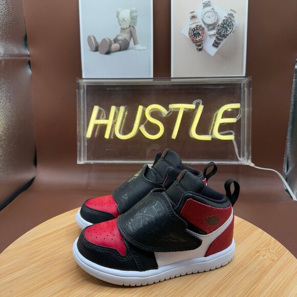 Sky Jordan 1 (TD) Sneakers Sz 9C - Picture 2 of 10